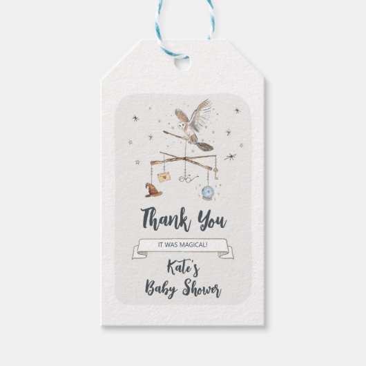 Wizard Vielen Dank für Ihr Interesse Tag Geschenkanhänger (Vorderseite)