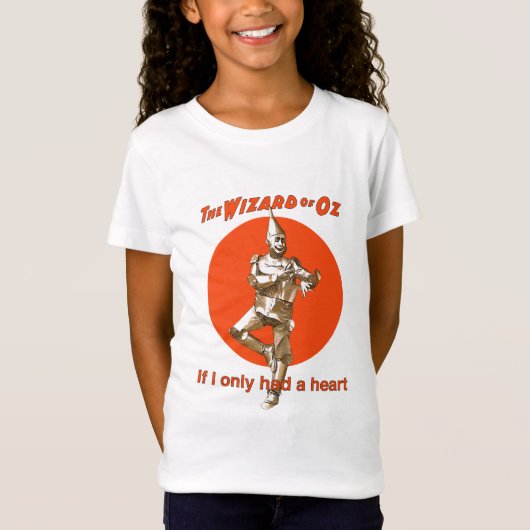 Wizard von Oz Tinman Heart T-Shirt (Vorderseite)