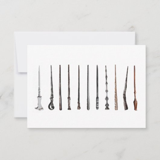 Wizard Wands  Dankeskarte (Vorderseite)