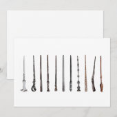 Wizard Wands Einladung (Vorne/Hinten)