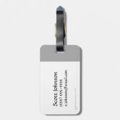 Wizard Weapon Collage Gepäckanhänger (Rückseite vertikal)