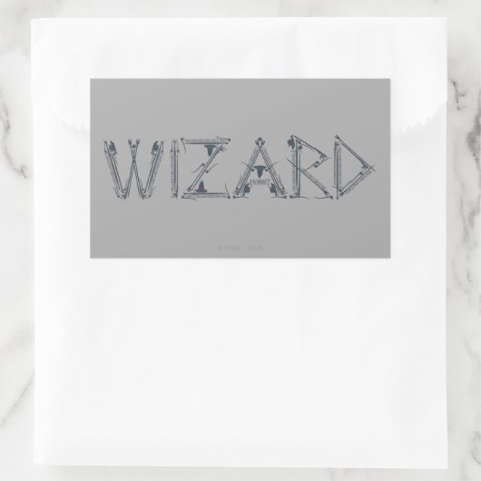 Wizard Weapon Collage Rechteckiger Aufkleber (Tasche)