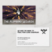 Wizard Wrenches-Logo | Magischer Hintergrund Visitenkarte (Vorne/Hinten)