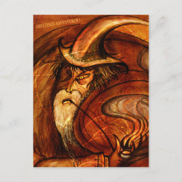 Wizard Wünsche Postkarte