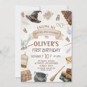 Wizards Birthday Invitation Einladung (Vorderseite)