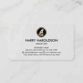 Wizards Hat Icon Magician Business Card Visitenkarte