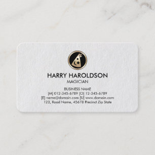 Wizards Hat Icon Magician Business Card Visitenkarte