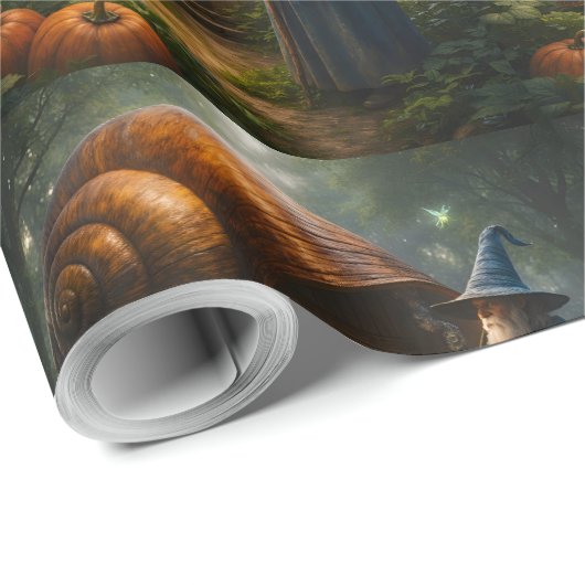 Wizards moonlight, pumpkin harvest ultra long luxu geschenkpapier (Rolleneckpunkt)