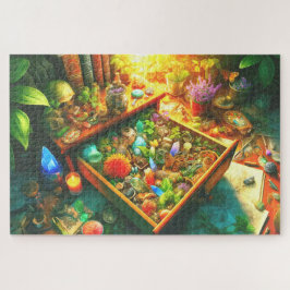 Wizard's Nature Drawer Botanicals Crystals Artifac Puzzle