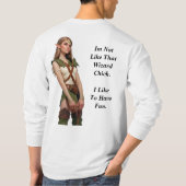 Wizards VS Elves bei Girlfriends T-Shirt (Rückseite)