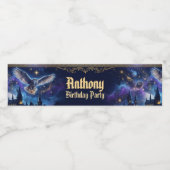 Wizards & Witches Birthday Magical Party Wasserflaschenetikett (Einzelnes Label)