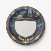 Wizards & Witches Birthday Party Paper Plates Pappteller (Vorderseite)
