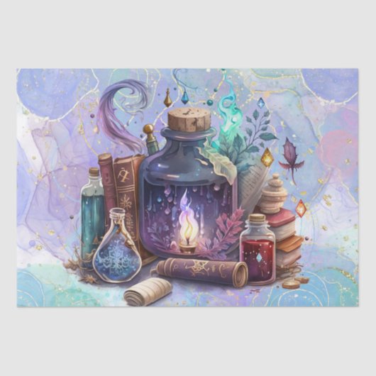 Wizardtabelle | Hexenzauberschreibtisch für Wasser Seidenpapier (Vorderseite)