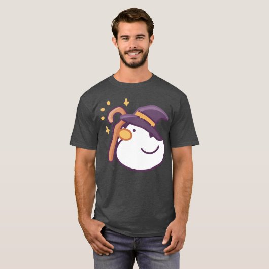 Wizarduck Funny halloween Retro T-Shirt (Vorne ganz)