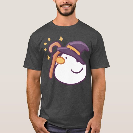 Wizarduck Funny halloween Retro T-Shirt (Vorderseite)