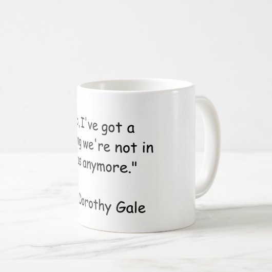 Wizzard des Unze-Film-Zitats Kaffeetasse (VorderseiteRechts)