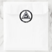WJJ Black Autoaufkleber Runder Aufkleber (Tasche)