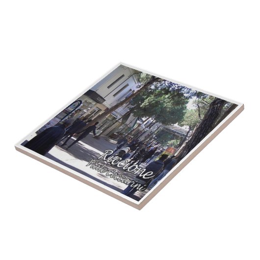 WKM018 Riccione, Viale Ceccarini, Italien, Fliese (Seite)