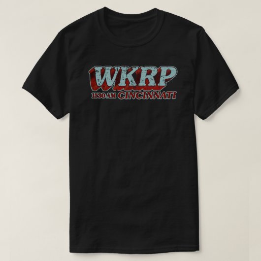 WKRP in Cincinnati Classic T - Shirt Copy (Design vorne)
