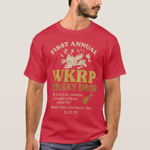 WKRP Truthahn-Abwurf T-Shirt