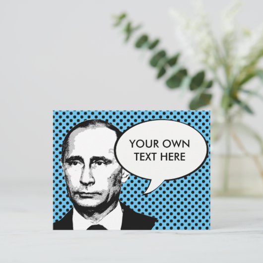 Wladamir Putin — Internationaler Führer -.pnng Postkarte (Stehend Vorderseite)