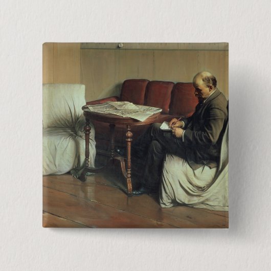Wladimir Lenin bei Smolny, 1930 Button (Vorderseite)