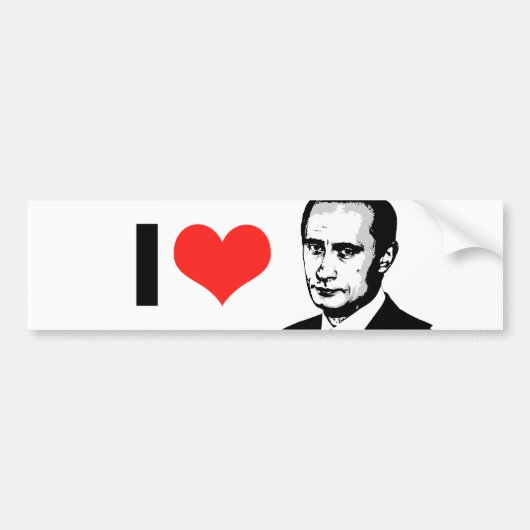 Wladimir Putin Autoaufkleber (Vorne)