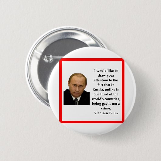 Wladimir Putin Button (Vorne & Hinten)