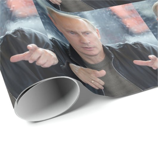 Wladimir Putin Geschenkpapier (Rolleneckpunkt)