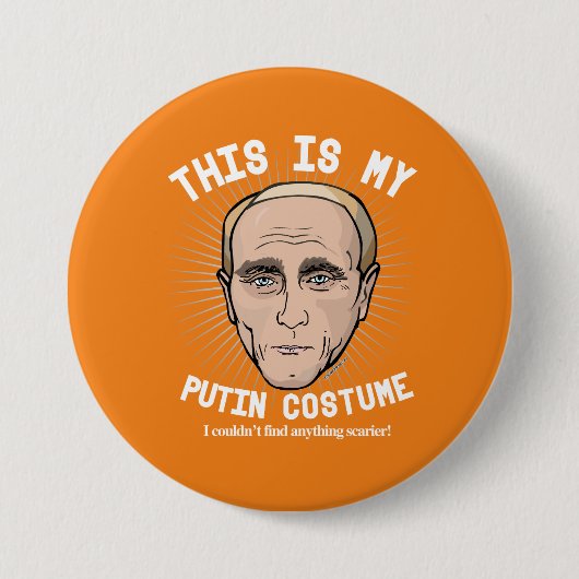 Wladimir Putin Halloween Kostüm - ich könnte nicht Button (Vorderseite)