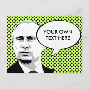 Wladimir Putin - - Internationaler Führer -.png Postkarte