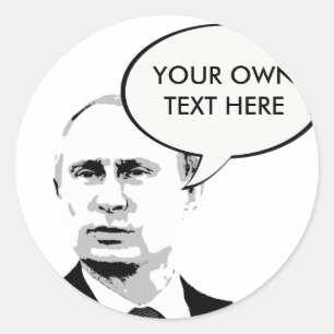 Wladimir Putin - - Internationaler Führer -.png Runder Aufkleber