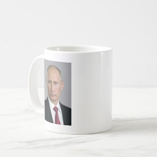 Wladimir Putin Kaffeetasse (Vorderseite Links)