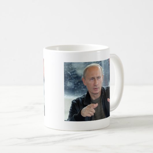Wladimir Putin Kaffeetasse (VorderseiteRechts)