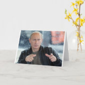 Wladimir Putin Karte (Gelbe Blume)