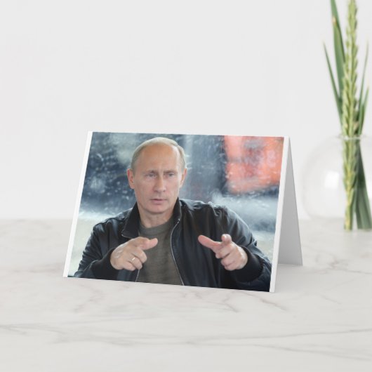 Wladimir Putin Karte (Vorderseite)