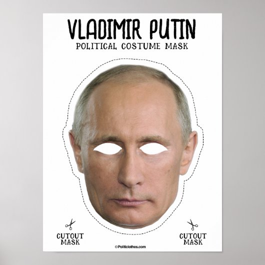 Wladimir Putin Kostümmaske Poster (Vorne)