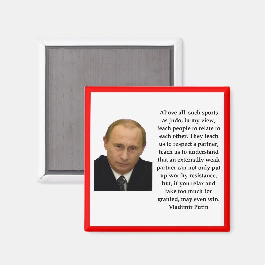 Wladimir Putin Magnet (Vorderseite/Rückseite)