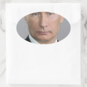 Wladimir Putin Ovaler Aufkleber (Tasche)