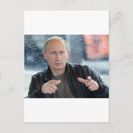 Wladimir Putin Postkarte (Vorderseite)