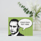 Wladimir Putin Postkarte (Stehend Vorderseite)