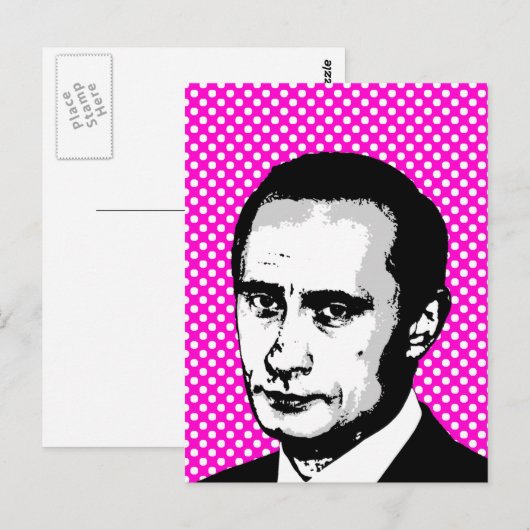 Wladimir Putin Postkarte (Vorne/Hinten)