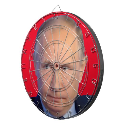Wladimir Putin Präsident des russischen Dart Board Dartscheibe (Vorderseite rechts)