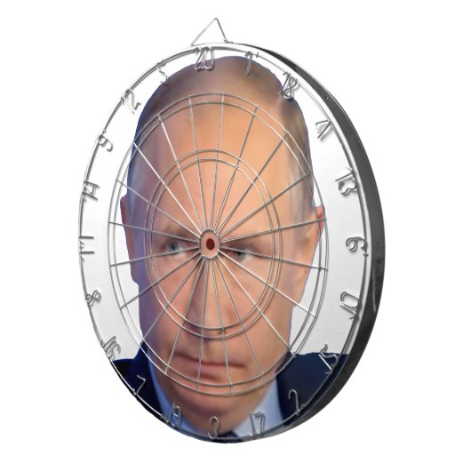 Wladimir Putin Präsident Russlands Dartscheibe (Vorderseite rechts)