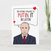 WLADIMIR PUTIN: Putin es später Karte (Vorderseite)
