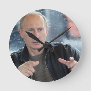 Wladimir Putin Runde Wanduhr