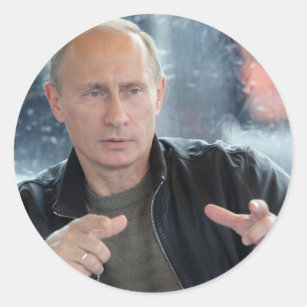 Wladimir Putin Runder Aufkleber