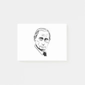 Wladimir Putin-Silhouette Post-it Klebezettel (Vorderseite)