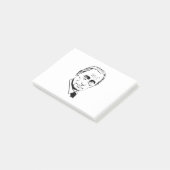 Wladimir Putin-Silhouette Post-it Klebezettel (angewinkelt)