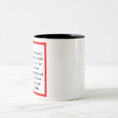 Wladimir Putin Zweifarbige Tasse (Mittel)